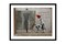 Banksy-Inspired Funny Wall Art for Kids Framed Pop Art Canvas for Bathroom Decor